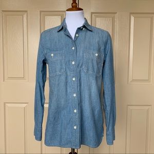J. Crew Chambray Button Down Shirt